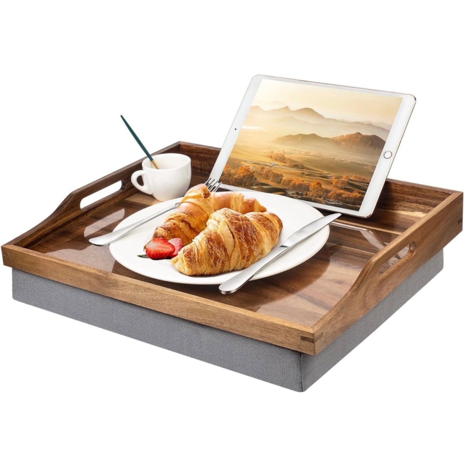 Wooden Laptop Bed Tray / Pillow Tray sold / iPad Table / Breakfast Tray / Coffee Brake