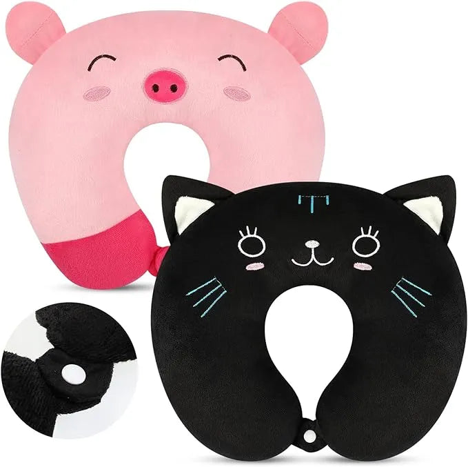 Cat shaped neck outlet pillow