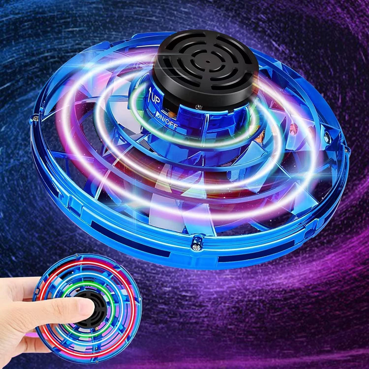 Flying Spinner Mini UFO Drone – Hand-Controlled Boomerang Toy