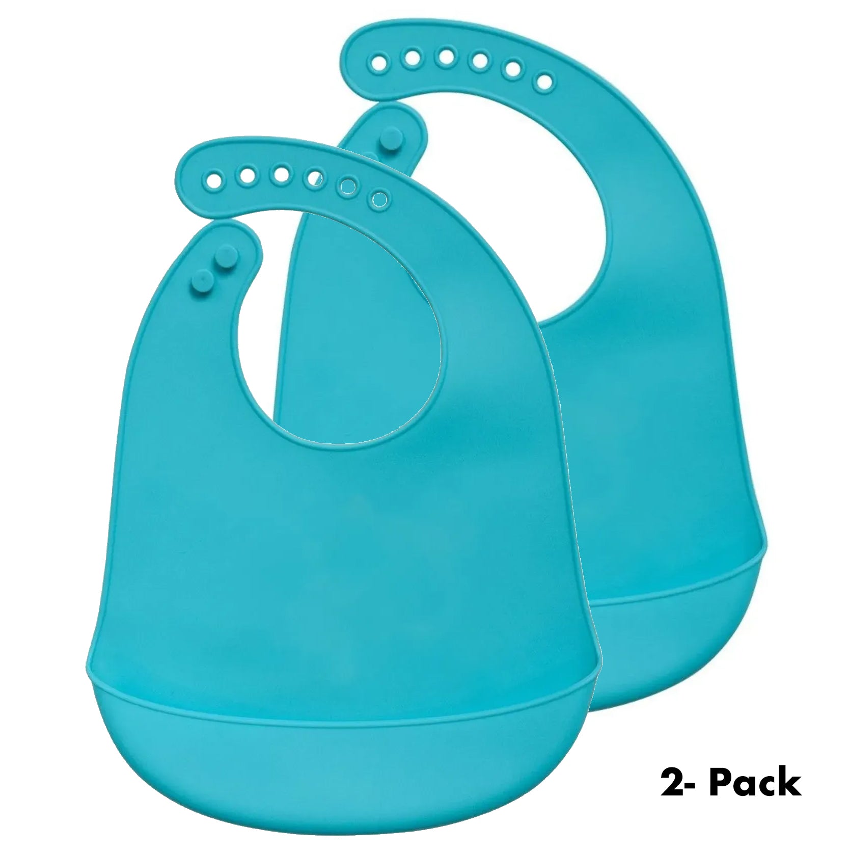 2-Pack Silicone Baby Bibs – Adjustable, Waterproof, and Easy to Clean