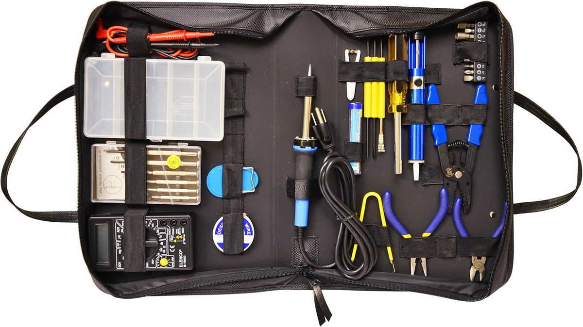 32-Piece Deluxe Electronics Technician Tool Kit – All-in-One Professional Set