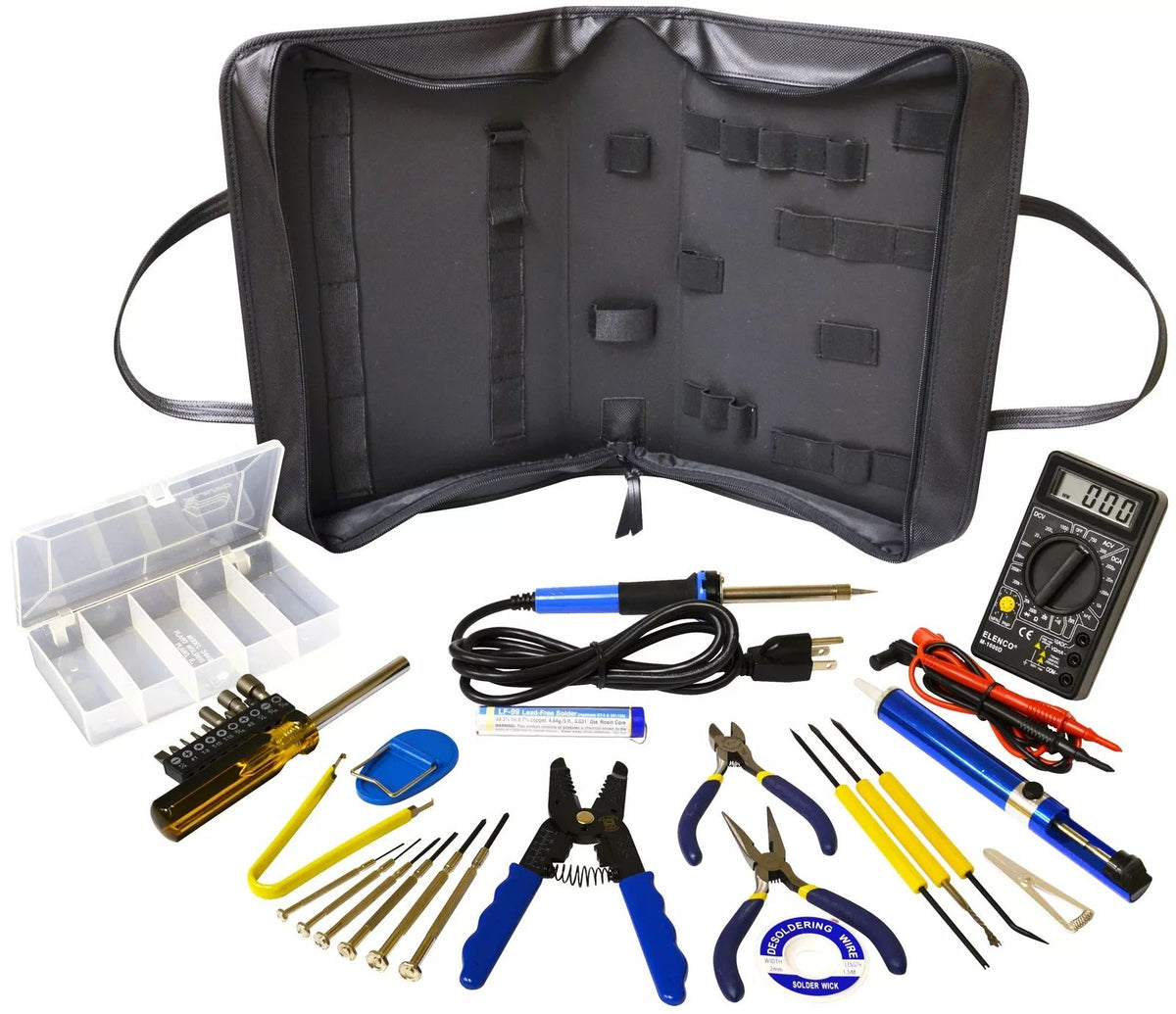 32-Piece Deluxe Electronics Technician Tool Kit – All-in-One Professional Set