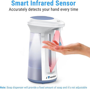 Automatic Touch-Free Soap Dispenser with Infrared Sensor – 12oz Capacity