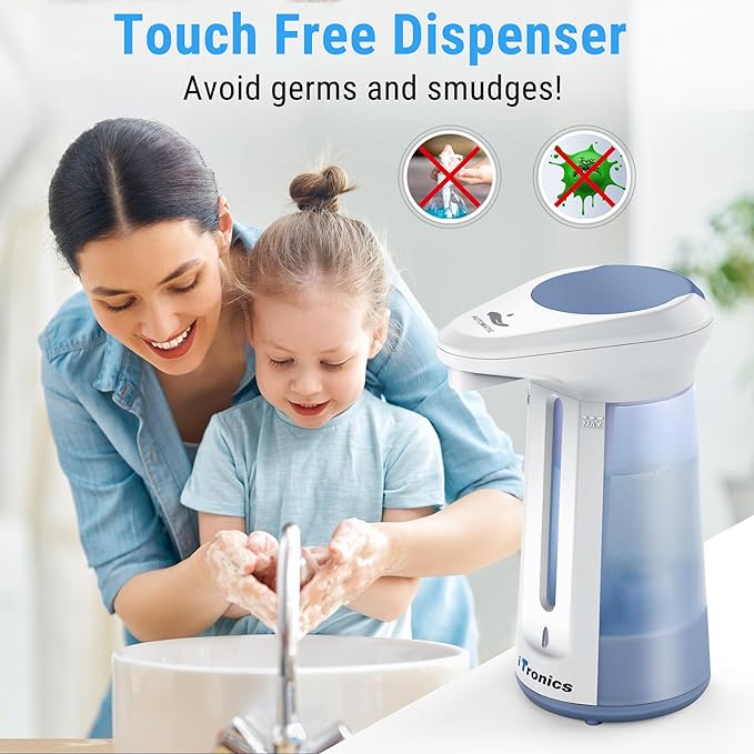 Automatic Touch-Free Soap Dispenser with Infrared Sensor – 12oz Capacity