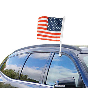 (Pack of 2) American Flags for Car Window 19inx18in