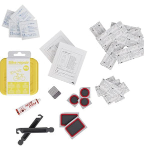 22pc Popme Bike Repair Kit for Flats and Minor Injuries - Great For Backpack or Basket!