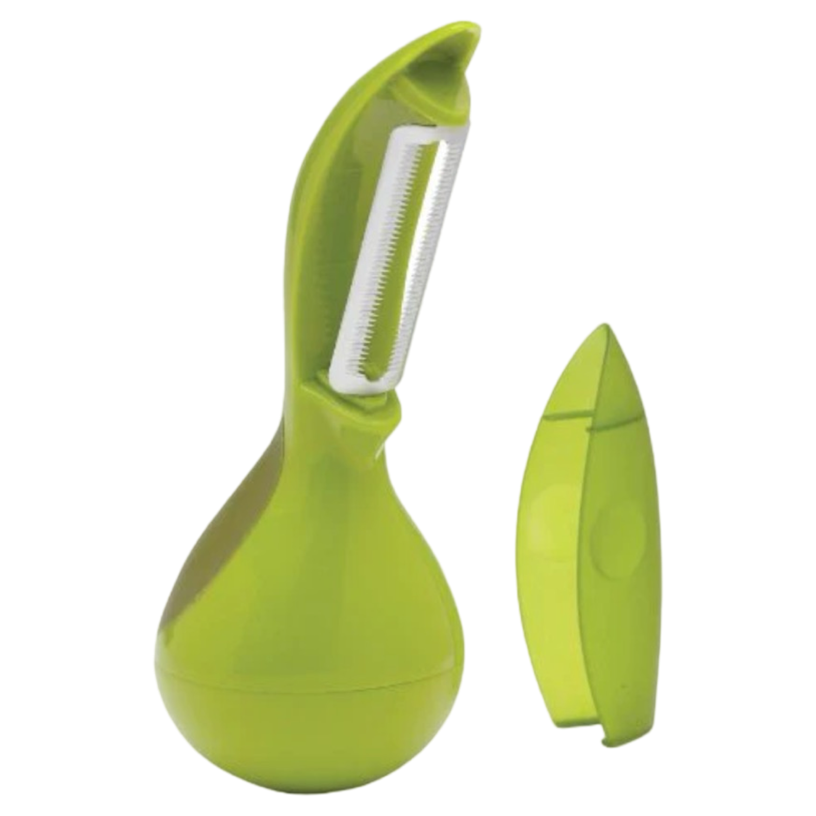 The World's Greatest Upright Serrated Vegetable Peeler w/ Safety Cover