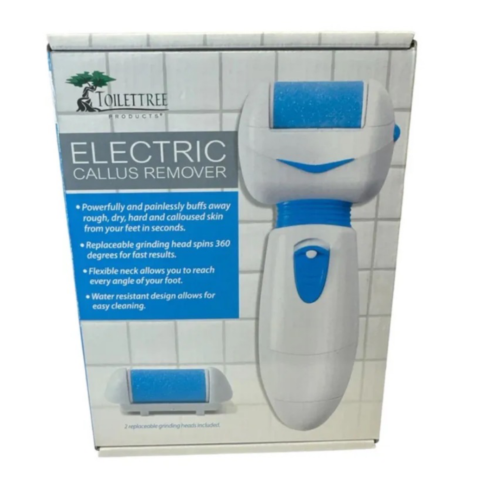 ToiletTree Battery Operated Callus Remover – Foot File with Flexible Neck