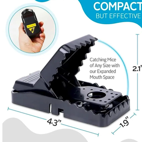 12pk Snap Traps for Mice - Reusable & Easy To Set Mouse Traps