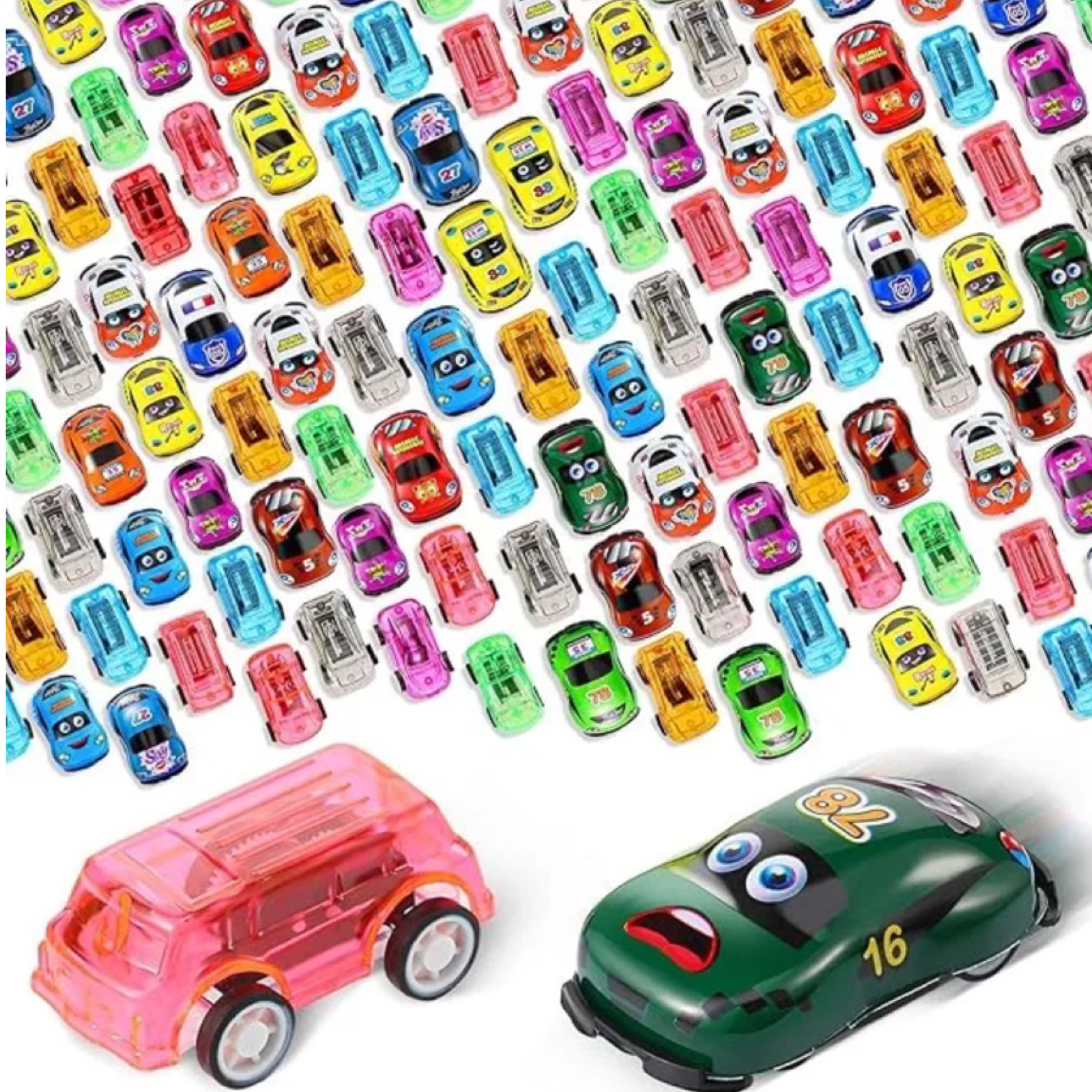 25pc Variety Pack 2" Pull Back Cars, Classic Toy - Easy To Use, Hours Of Fun!