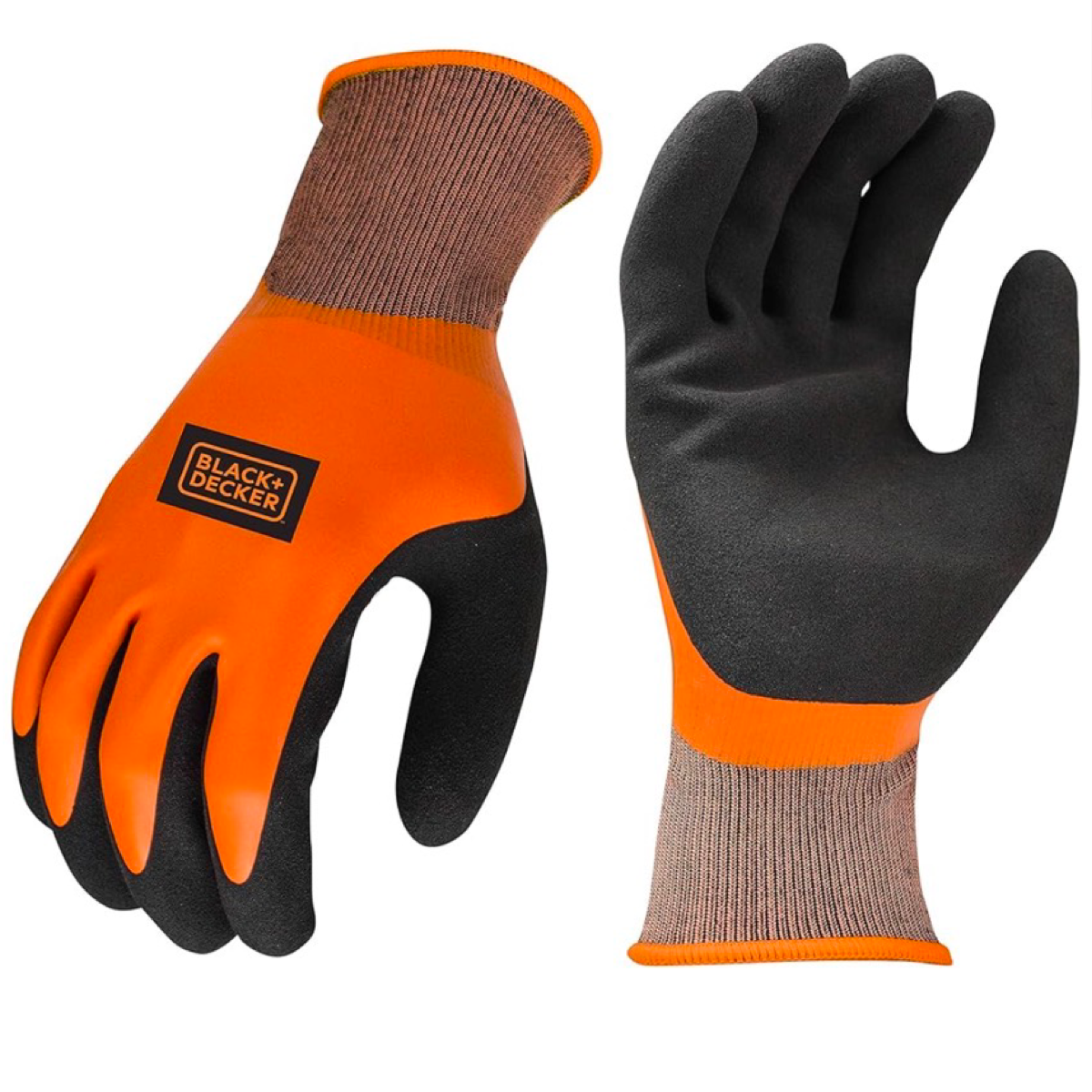 Black + Decker Waterproof Wet/Dry Latex Work Gloves-3 sizes