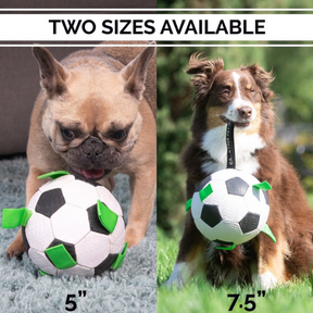 Hyper 7.5in Soccer Ball Dog Toy w/ Nylon Grab Tabs