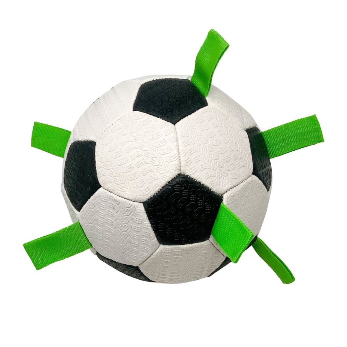 Hyper 7.5in Soccer Ball Dog Toy w/ Nylon Grab Tabs