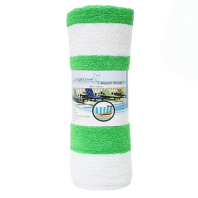 2 in 1 Beach Towel, Lounge Chair Cover 26" x 82" - 100% Cotton