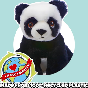 Eco Pals Plush Owl or Panda w/ Stitched Features - 100% Recycled Materials