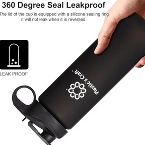 32oz Shatterproof & Leak-proof Motivational Water Bottle - Straw & Spout Opening