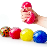 4pk KELZ KIDZ  3" Squishy Water Bead Stress Balls - Non Toxic