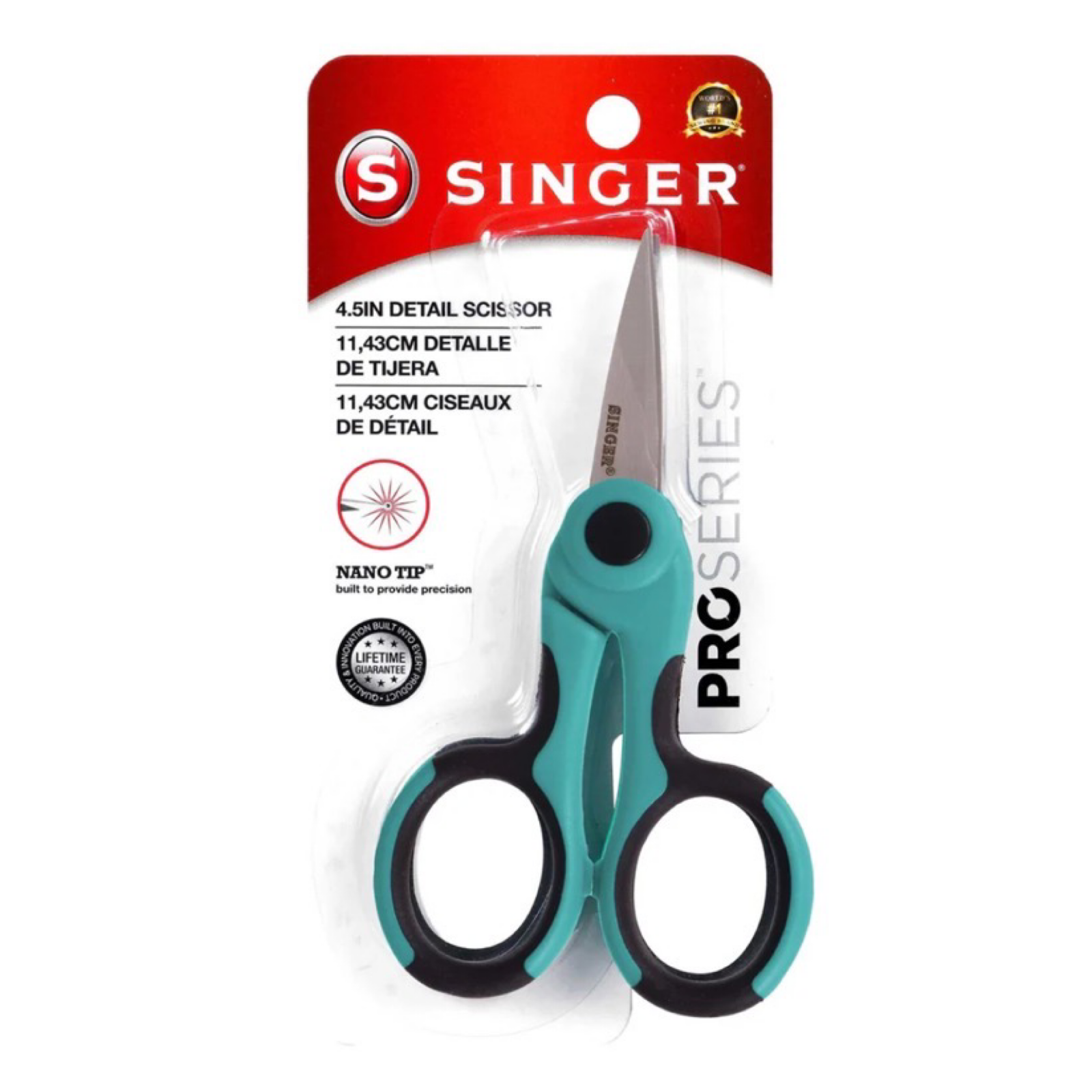 Singer Pro Series 4.5" Ultra Sharp Nano Tip Detail Scissors