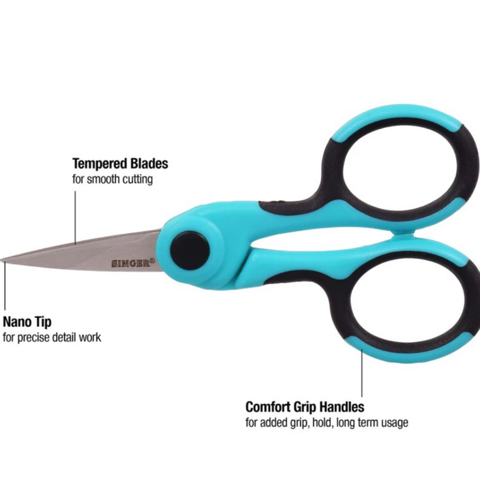 Singer Pro Series 4.5" Ultra Sharp Nano Tip Detail Scissors