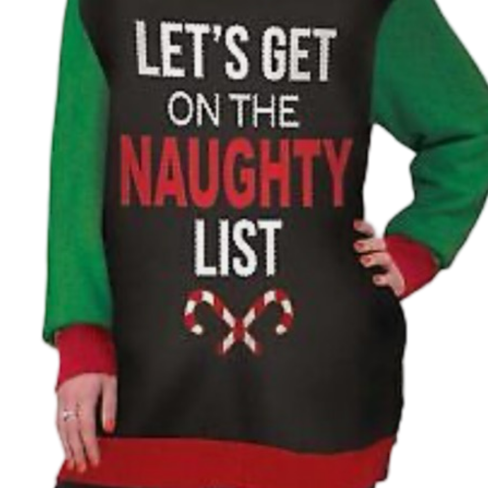 Let's Get On The Naughty List Ugly Christmas Sweater - Unisex