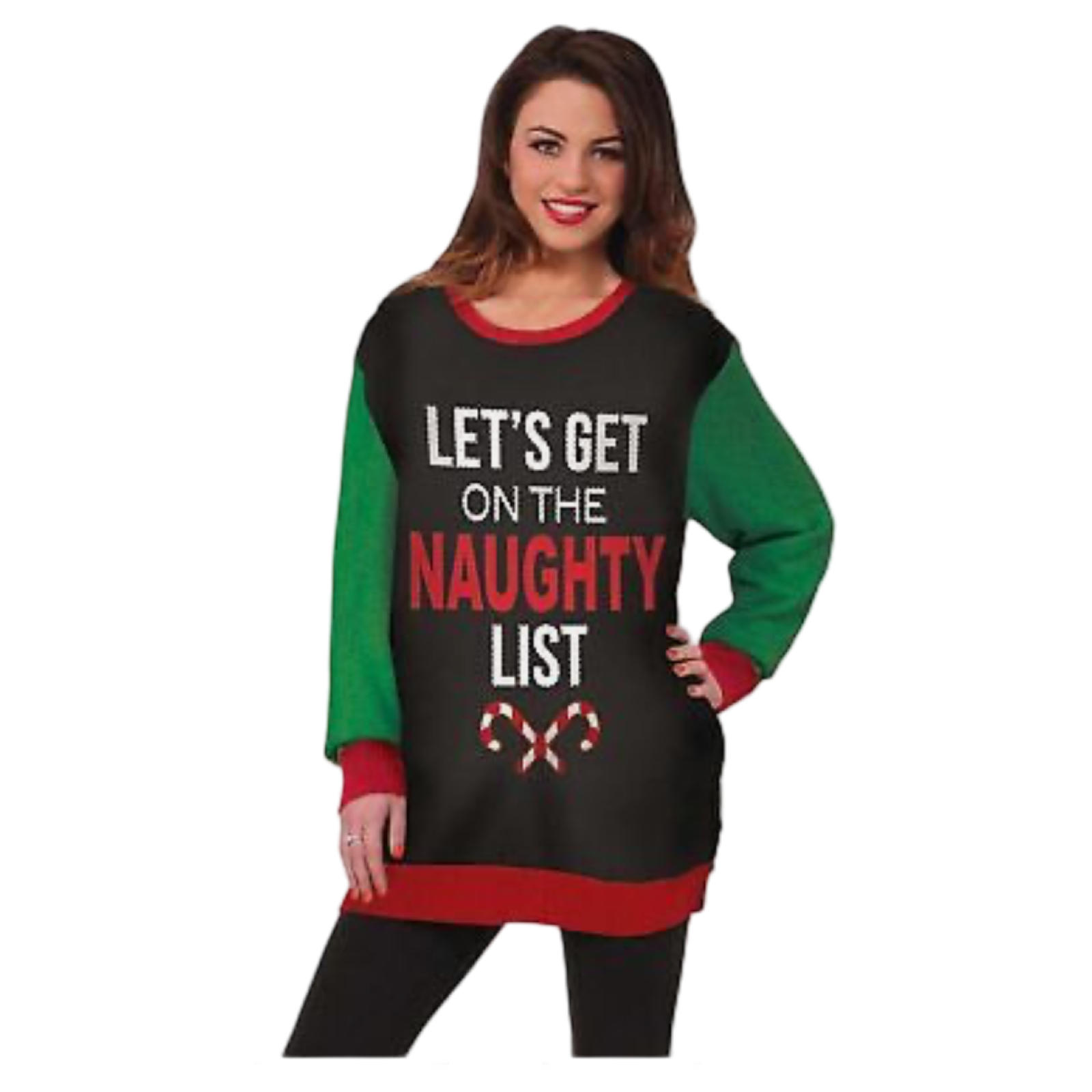 Let's Get On The Naughty List Ugly Christmas Sweater - Unisex