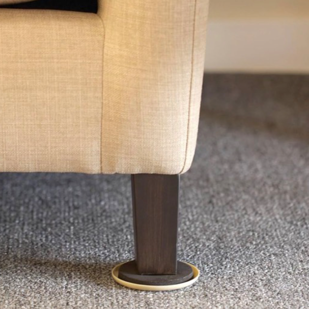 Duck Brand 4pk Of 3.5"  Furniture Sliders - For Easy Use On Carpet