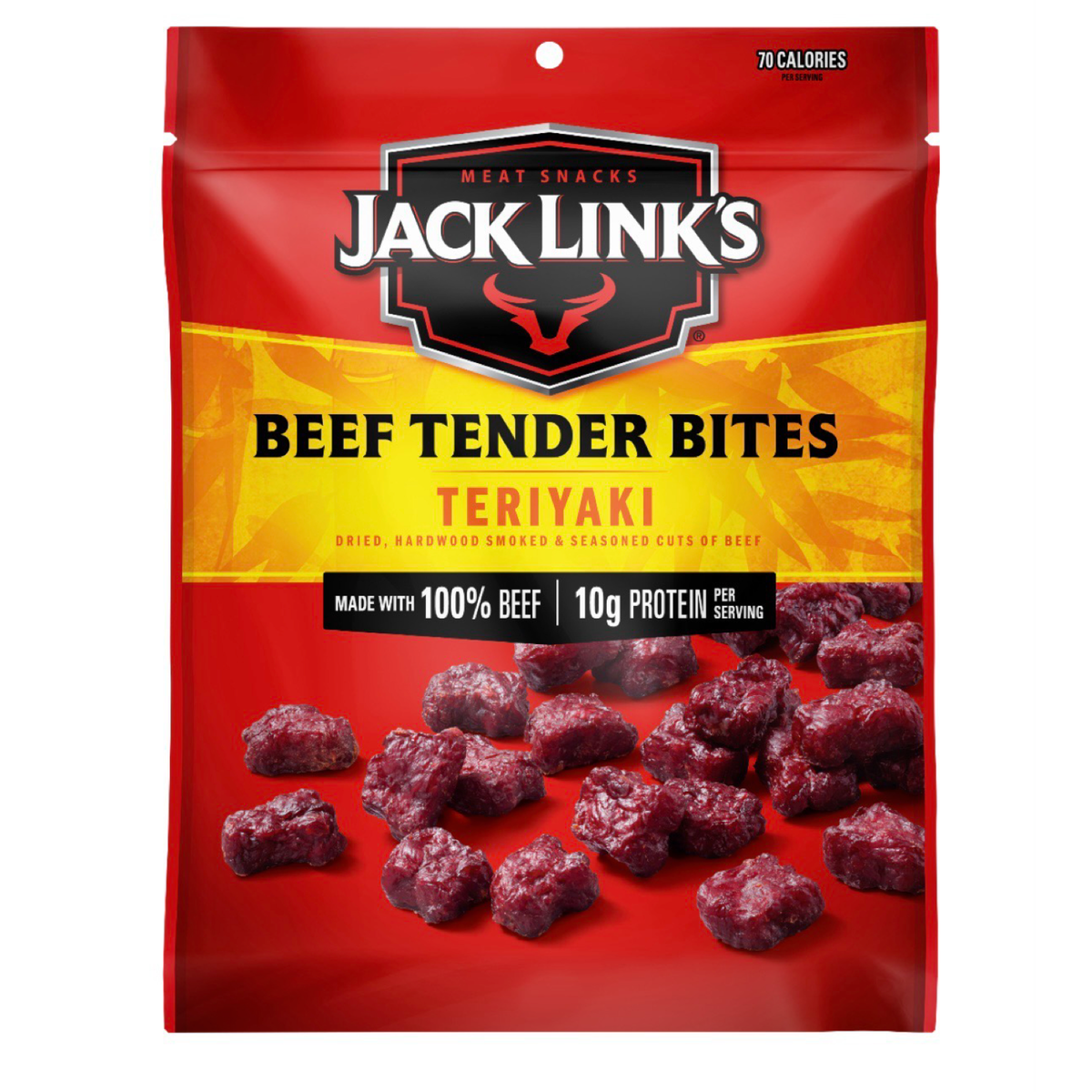 2pk 3.5oz Jack Link's Jerky Tender Bites - Beef Teriyaki & BBQ Pork
