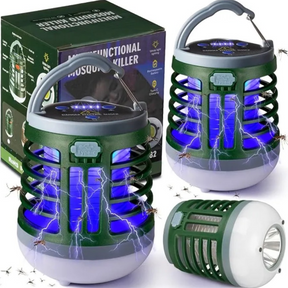 2pk 3-in-1 Bug Zapper w/ Spotlight & Floodlight Functions - Waterproof