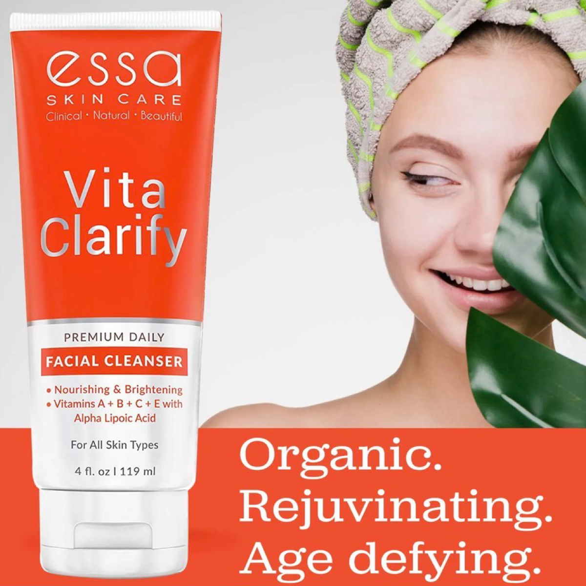 Vita Clarify 4oz Organic Facial Cleanser w/ Vitamin C