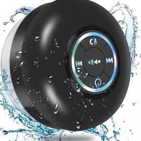 IPX4 Mini Bluetooth Suction Shower Speaker – Waterproof & LED Lighted