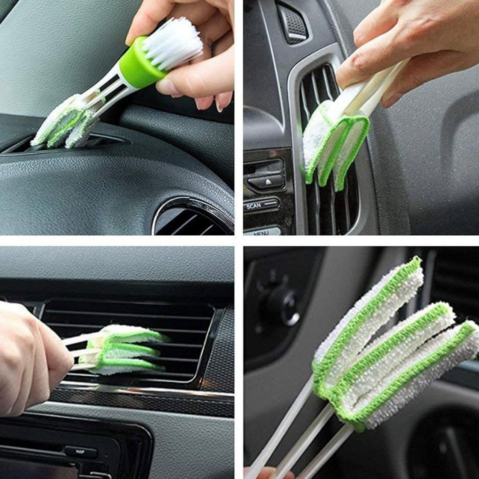 6" Double Ended Car Vent & Window Blinds Cleaner - Dust Hard To Reach Places!