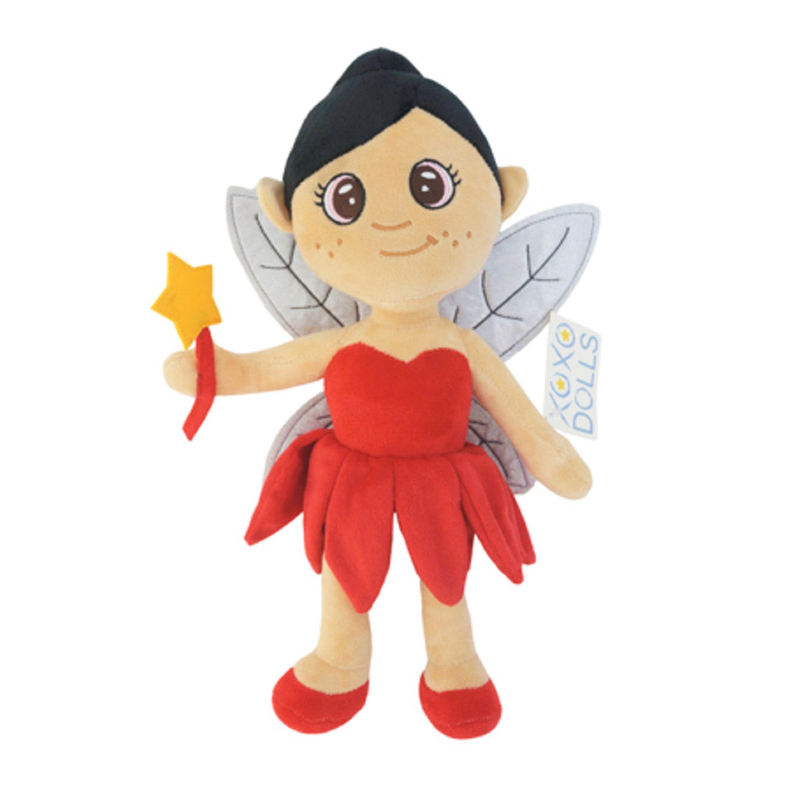 14" XOXO Plush Fairy Doll w/Wand & Wings - Imaginary Play