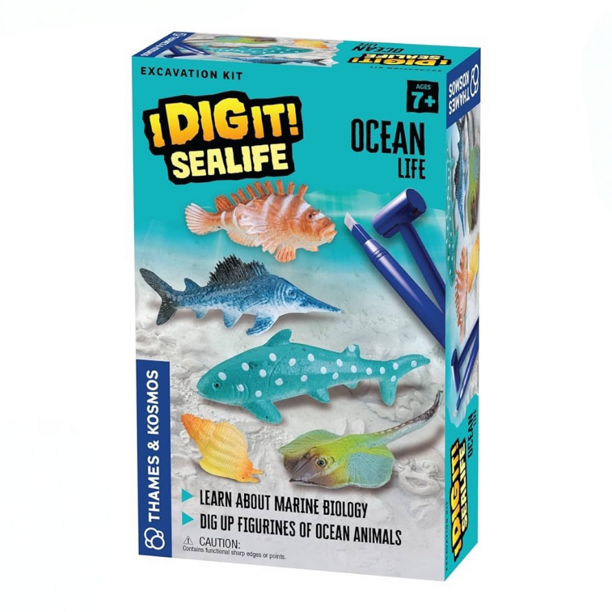 iDIGit Sealife Ocean Life Excavation Kit - With 5 Animal Toys, Tools & Plaster