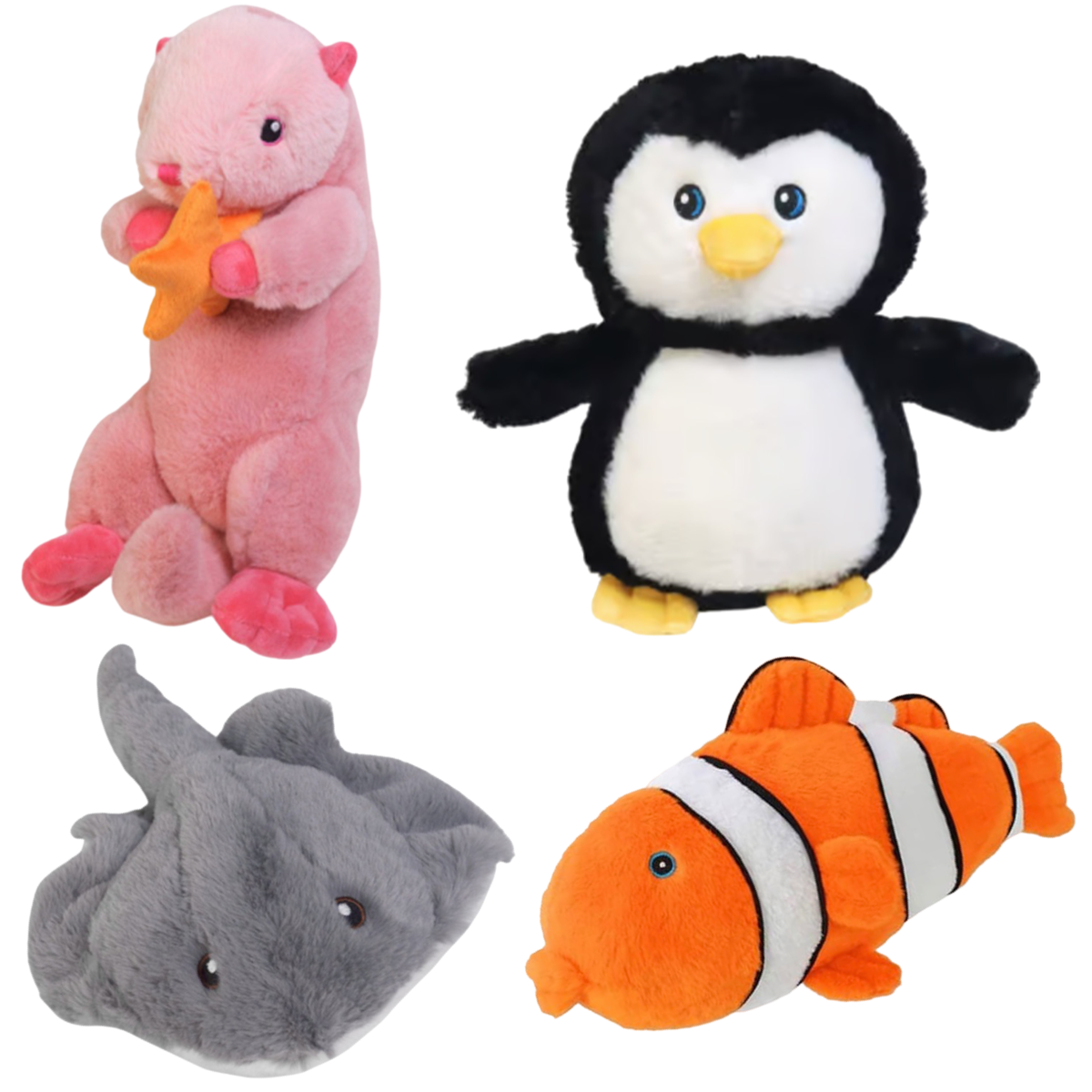 12" -16" Wishpets Aquatic Life Plush Stuffed Animals - Choose From 4 Styles!