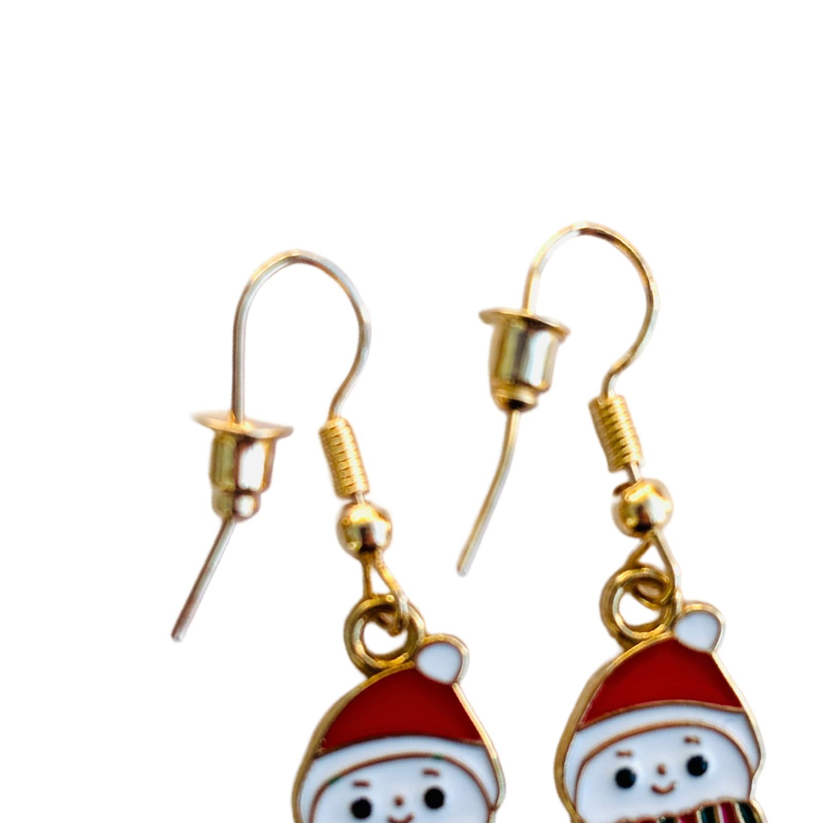 5 Pairs Cute Holiday Enamel Earrings w/ Backs - Christmas & Winter Fun!