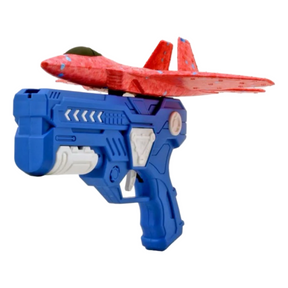 Foam Airplane Launcher Gun, Indoor/Outdoor - Flies Up To 30 Feet!