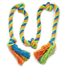 70" Grrigglers Mighty Bright Ropes "Snake" Dog Toy - Tug O' War Fun!