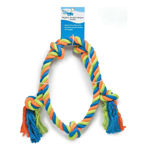 70" Grrigglers Mighty Bright Ropes "Snake" Dog Toy - Tug O' War Fun!