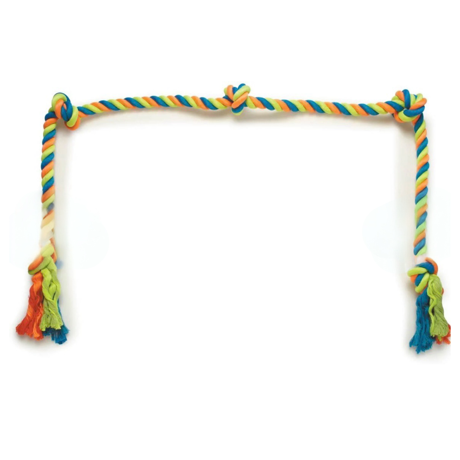 70" Grrigglers Mighty Bright Ropes "Snake" Dog Toy - Tug O' War Fun!