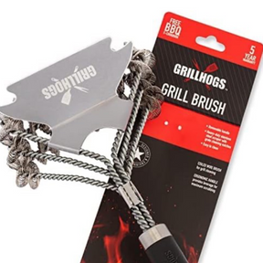 18" GrillHogs Coiled Galvanized Grill Brush - Clean Your BBQ Grates!