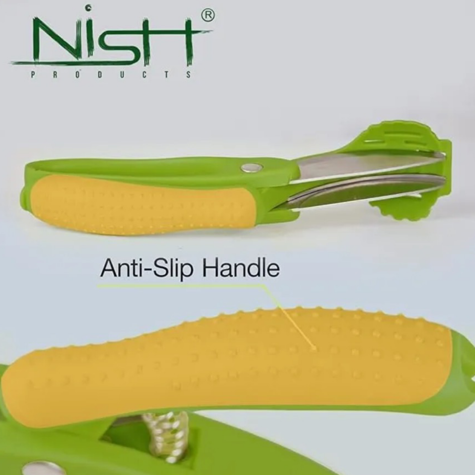 Nish Double Blade Salad Scissors, Veggie Chopper - Easy Fix For Salads!