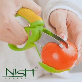 Nish Double Blade Salad Scissors, Veggie Chopper - Easy Fix For Salads!