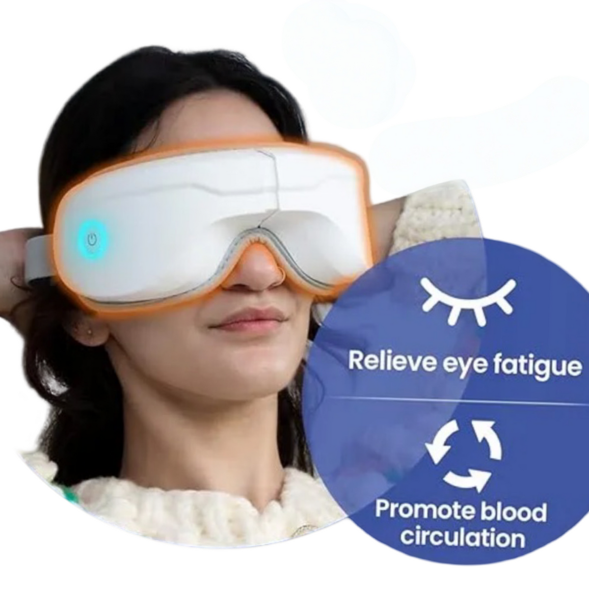 Baymed Wireless Rechargeable Eye Massager - w/ Heat & Bluetooth