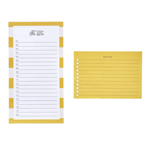 39pc Mara Mi "Lemons" Desk Set - List Pads, Thank You Cards & More