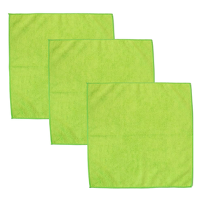 3pk 13" x 12" Microfiber Cleaning Cloths w/ Ribbed Textured Back