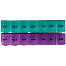 2pk Jumbo 7 Day Weekly Pill Box - Organize Your Medications!