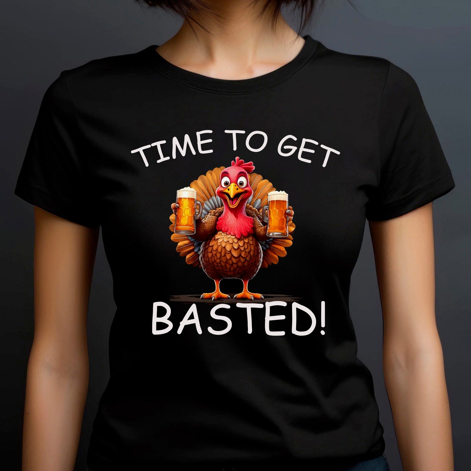 "Time To Get Basted" Premium Midweight Ringspun Cotton T-Shirt - Mens/Womens Fits