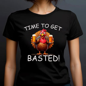 "Time To Get Basted" Premium Midweight Ringspun Cotton T-Shirt - Mens/Womens Fits