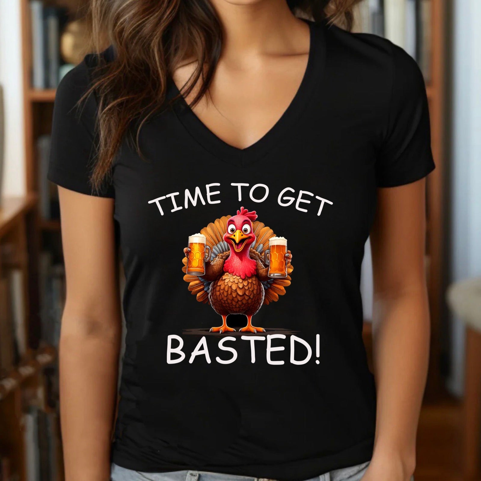 "Time To Get Basted" Premium Midweight Ringspun Cotton T-Shirt - Mens/Womens Fits