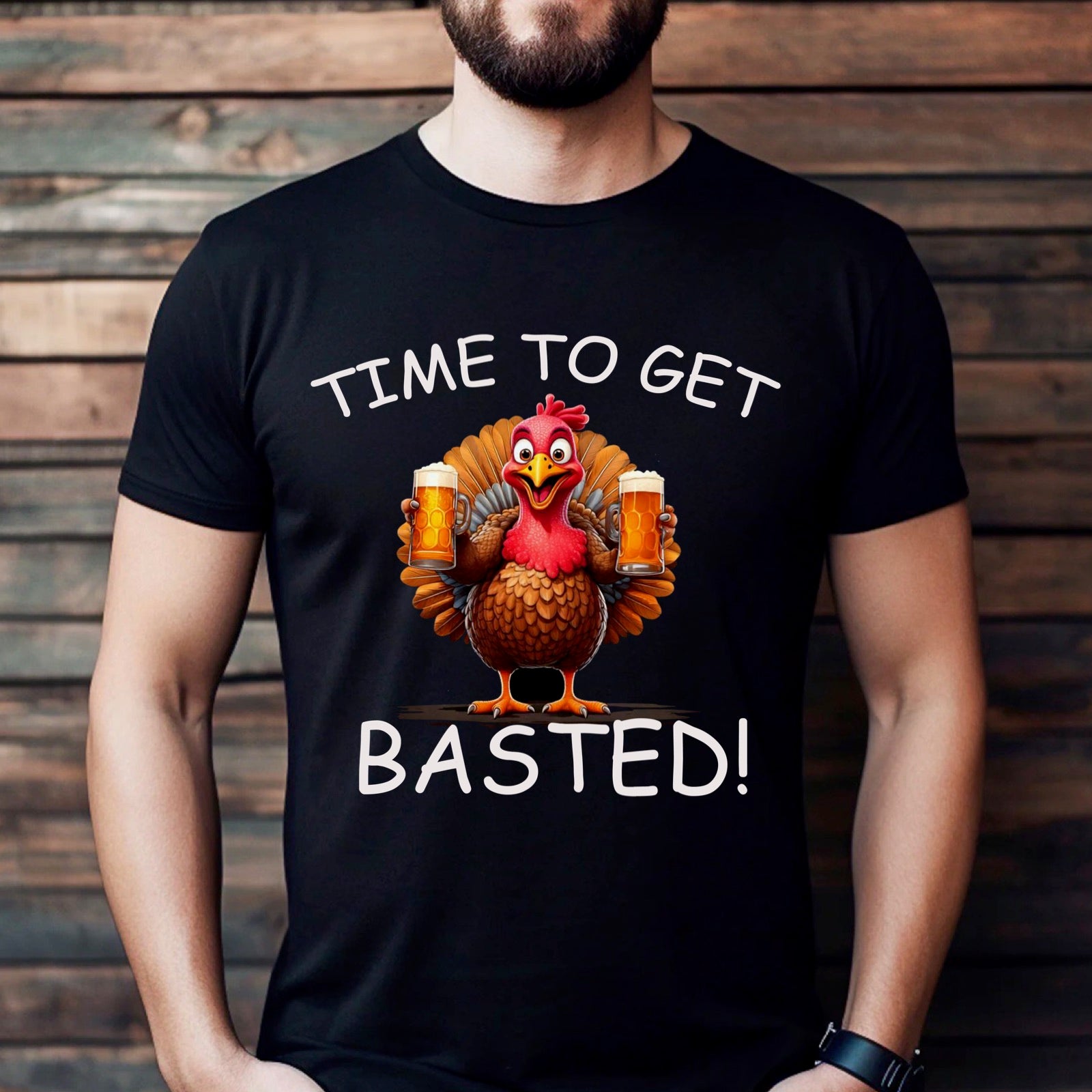 "Time To Get Basted" Premium Midweight Ringspun Cotton T-Shirt - Mens/Womens Fits